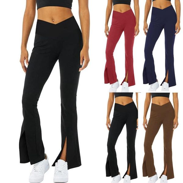 running pants women workout out leggings sports trousers jogger fitness wide leg slit flare athletic gym exercie, Black;blue
running pants women workout out leggings sports trousers jogger fitness wide leg slit flare athletic gym exercie, Black;blue