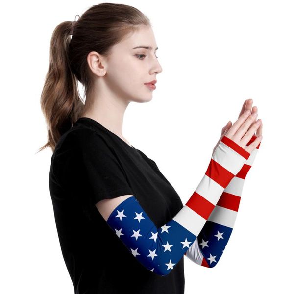 elbow & knee pads 1pair men women american flag print outdoor sports cooling arm sleeve hiking cycling gardening basketball milk silk summer, Black;gray
elbow & knee pads 1pair men women american flag print outdoor sports cooling arm sleeve hiking cycling gardening basketball milk silk summer, Black;gray