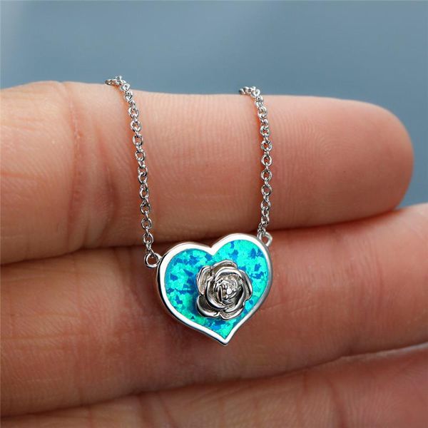 pendant necklaces cute flower heart stone necklace boho female white blue opal charm gold silver color chain for women
pendant necklaces cute flower heart stone necklace boho female white blue opal charm gold silver color chain for women