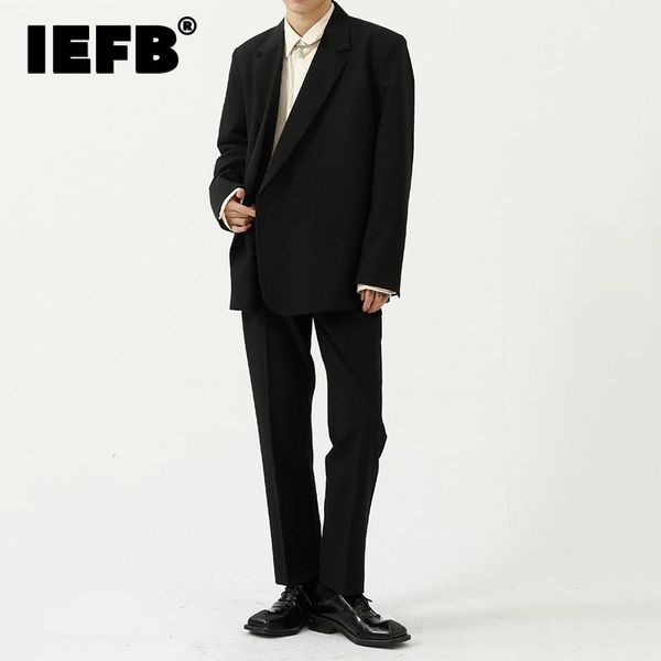 men's suits & blazers iefb and pants are sold separately autumn long sleeve blazer+ wide causal suit korean trend loose two pieces set, White;black
men's suits & blazers iefb and pants are sold separately autumn long sleeve blazer+ wide causal suit korean trend loose two pieces set, White;black