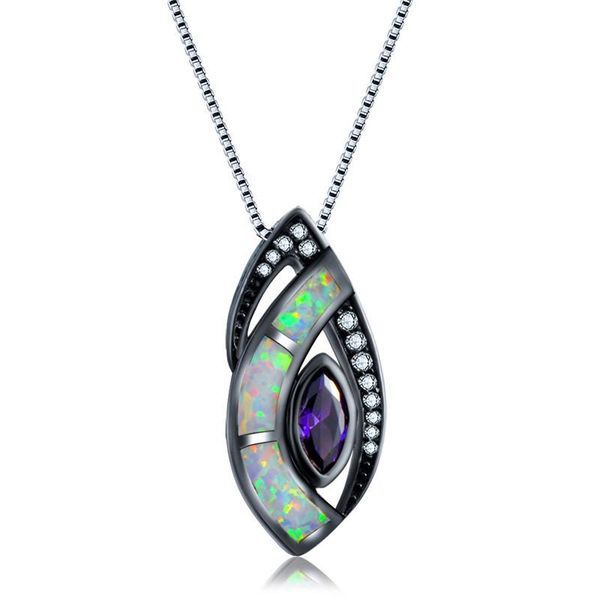 pendant necklaces boho female big pendants white blue fire opal necklace vintage black gold wedding for women, Silver
pendant necklaces boho female big pendants white blue fire opal necklace vintage black gold wedding for women, Silver