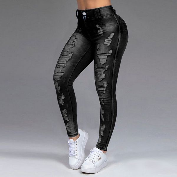 womens jeans 5xl 6xl stretch ripped skinny black denim jean mom female large size woman elastic office fashion trendy xxxl, Blue
womens jeans 5xl 6xl stretch ripped skinny black denim jean mom female large size woman elastic office fashion trendy xxxl, Blue
