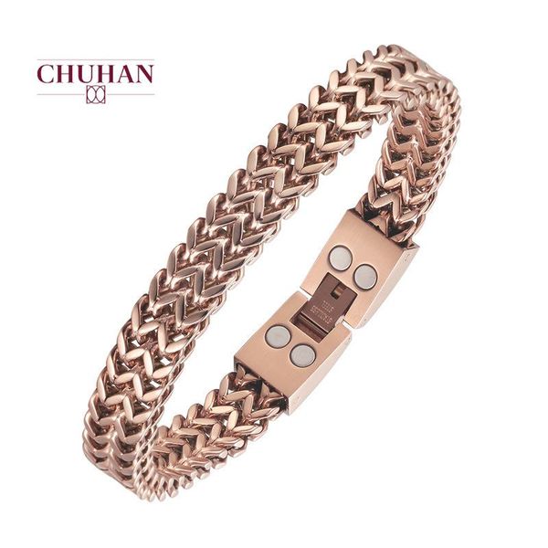 fashion magnet stainless steel bracelet men's retro hip hop keel titanium double row woven wholesale c568 charm bracelets, Golden;silver
fashion magnet stainless steel bracelet men's retro hip hop keel titanium double row woven wholesale c568 charm bracelets, Golden;silver