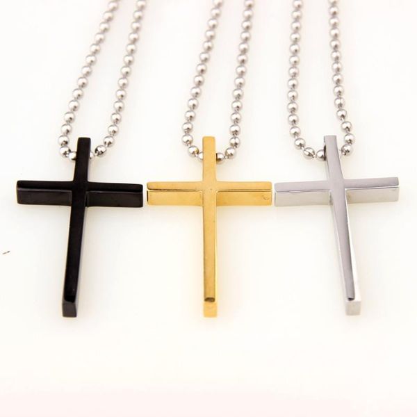 pendants vintage style 316l stainless steel link silver/gold/black christian cross pendant ball chain necklace men's women's jewel
pendants vintage style 316l stainless steel link silver/gold/black christian cross pendant ball chain necklace men's women's jewel