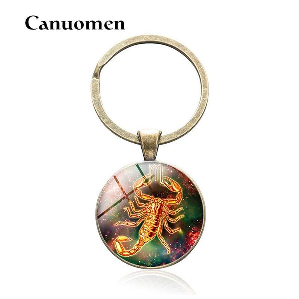 keychains canuomen twelve constellations keychain antique bronze glass cabochon product horoscope pendant zodiac key chain jewelry, Silver 
keychains canuomen twelve constellations keychain antique bronze glass cabochon product horoscope pendant zodiac key chain jewelry, Silver