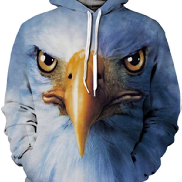 european men's 3d printed hooded pullover casual sweater, Black
european men's 3d printed hooded pullover casual sweater, Black