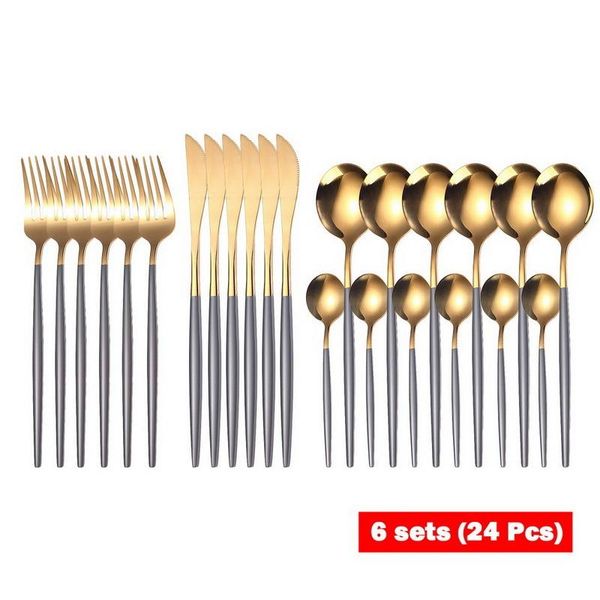 flatware sets pink gold cutlery set stainless steel dinnerware 24pcs knives forks coffee spoons kitchen dinner tableware
flatware sets pink gold cutlery set stainless steel dinnerware 24pcs knives forks coffee spoons kitchen dinner tableware