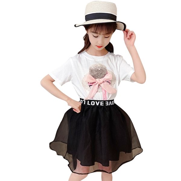 children clothes tshirt + mesh skirt children's for girls summer costume girl letter tracksuit kids 210528, White
children clothes tshirt + mesh skirt children's for girls summer costume girl letter tracksuit kids 210528, White