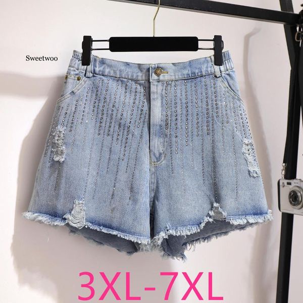 spring summer plus size denim shorts for women large loose casual elastic waist hole wide leg blue 4xl 5xl 6xl 7xl women's, White;black
spring summer plus size denim shorts for women large loose casual elastic waist hole wide leg blue 4xl 5xl 6xl 7xl women's, White;black