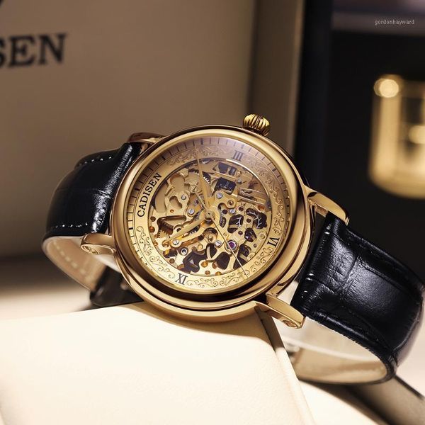 men watches automatic mechanical watch 8n24 hollow out casual business retro wristwatch wristwatches, Slivery;brown
men watches automatic mechanical watch 8n24 hollow out casual business retro wristwatch wristwatches, Slivery;brown