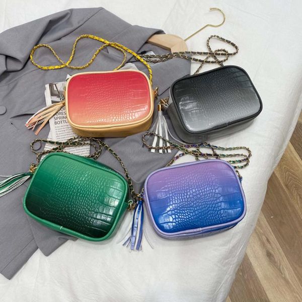 fashion portable mini square bag pu leather gradient tassel crossbody chain handbag for women shoulder female messenger bags
fashion portable mini square bag pu leather gradient tassel crossbody chain handbag for women shoulder female messenger bags