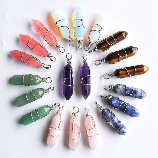 fashion iron wire hexagon stone pillar point charm handmade pendant for jewelry pendants necklace making wholesale, Bronze;silver
fashion iron wire hexagon stone pillar point charm handmade pendant for jewelry pendants necklace making wholesale, Bronze;silver