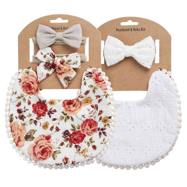 2 sets/lot flower print embroidery baby bibs headbands bow tie scarf bandana double side toddler saliva towel feeding burp cloth 211117
2 sets/lot flower print embroidery baby bibs headbands bow tie scarf bandana double side toddler saliva towel feeding burp cloth 211117