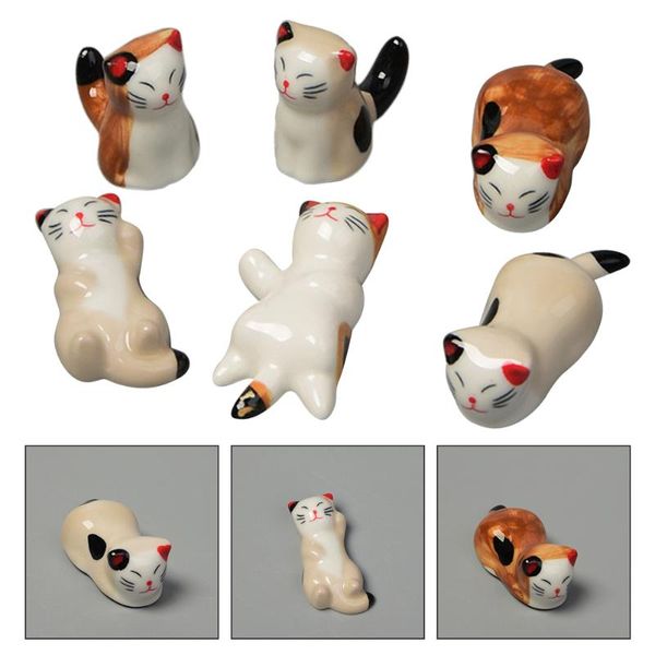 chopsticks 6pcs cat design ceramic chopstick rest holder spoon fork rack dinnerware stand
chopsticks 6pcs cat design ceramic chopstick rest holder spoon fork rack dinnerware stand