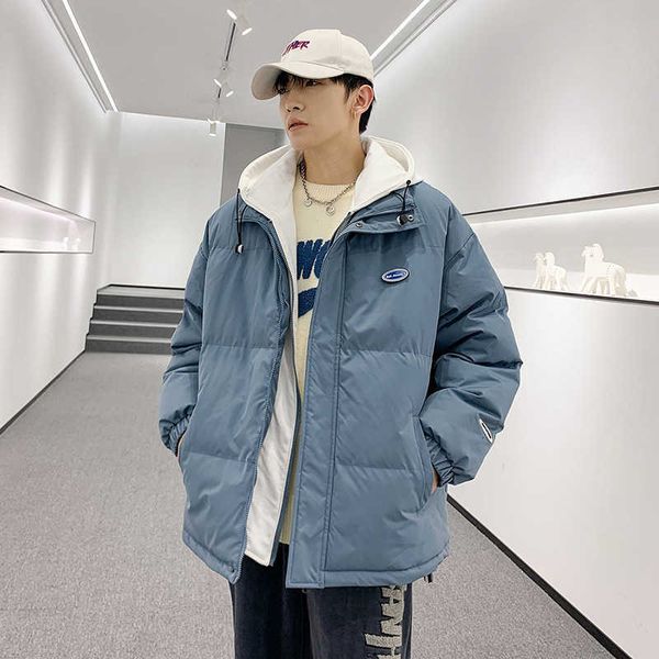 fake two piece cotton padded et men's winter thickened hooded splicing korean fashion ins tide brand loose, Black
fake two piece cotton padded et men's winter thickened hooded splicing korean fashion ins tide brand loose, Black