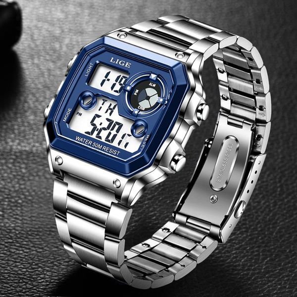 wristwatches 2021 lige electronic watch luxury brand sport alarm clock date watches men stainless steel waterproof luminous, Slivery;brown
wristwatches 2021 lige electronic watch luxury brand sport alarm clock date watches men stainless steel waterproof luminous, Slivery;brown