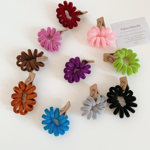 hair clips & barrettes korean design flocking telephone line head rope smile candy color traceless rings for women, Golden;silver
hair clips & barrettes korean design flocking telephone line head rope smile candy color traceless rings for women, Golden;silver