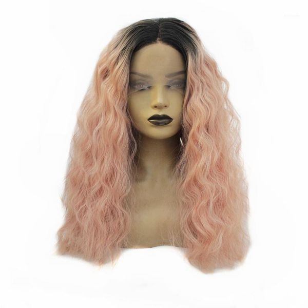 rose pink ombre loose wave heat resistant synthetic lace front wigs fiber hair wig for women natural hairline1, Black
rose pink ombre loose wave heat resistant synthetic lace front wigs fiber hair wig for women natural hairline1, Black