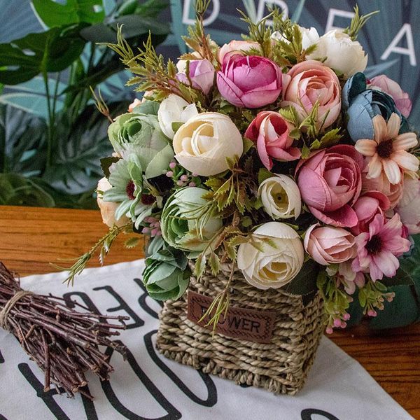 vintage 12 heads silk flower european 1 bouquet artificial flowers fall vivid peony fake leaf wedding home party decoration decorative & wre
vintage 12 heads silk flower european 1 bouquet artificial flowers fall vivid peony fake leaf wedding home party decoration decorative & wre
