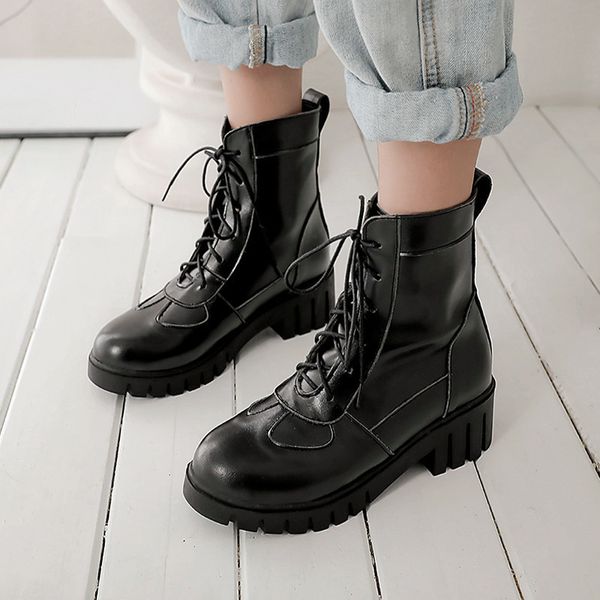 boots ymechic plus size college cute black red lace up combat womens winter bootie sewing ankle boot ladies shoes 7deq
boots ymechic plus size college cute black red lace up combat womens winter bootie sewing ankle boot ladies shoes 7deq