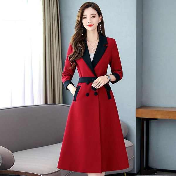 women's trench coats 2021 autumn coat women double breasted windbreaker with belt long overcoat streetwear casual female fashion lapel, Tan;black
women's trench coats 2021 autumn coat women double breasted windbreaker with belt long overcoat streetwear casual female fashion lapel, Tan;black