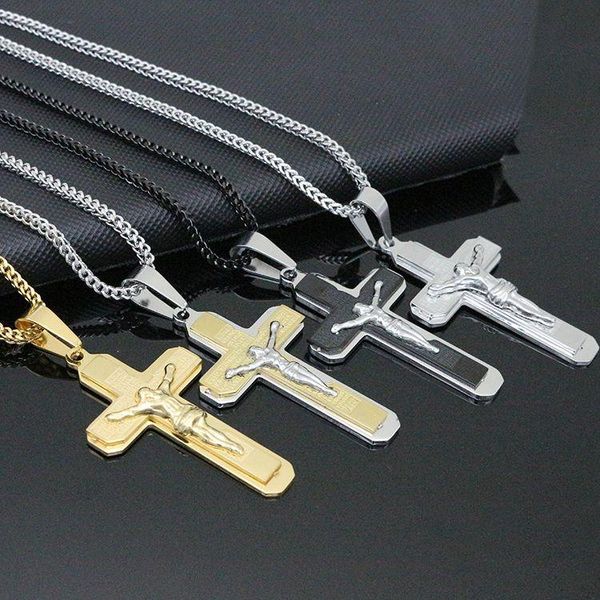 pendant necklaces arrivals male religious jesus cross 4color pendent necklace stainless steel 60cm chain men/women jewelry gift, Silver
pendant necklaces arrivals male religious jesus cross 4color pendent necklace stainless steel 60cm chain men/women jewelry gift, Silver