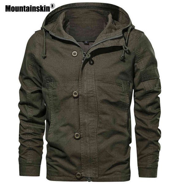 mountainskin autumn hooded men's jacket 2021 new mens military casual coat fashion slim fit male brand clothing eu size sa725 y1122, Black;brown
mountainskin autumn hooded men's jacket 2021 new mens military casual coat fashion slim fit male brand clothing eu size sa725 y1122, Black;brown
