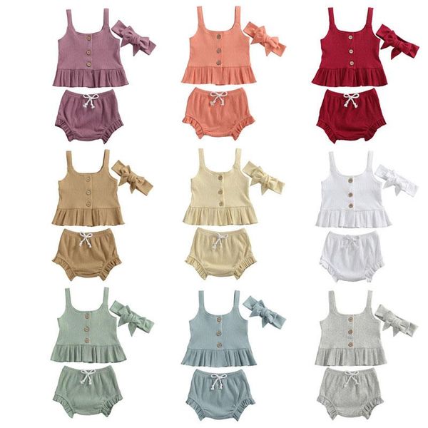 pudcoco summer born baby girls clothes rib knit short sleeve ruffle tanks +shorts+headband 3pcs toddler infant outfit set clothing sets, White
pudcoco summer born baby girls clothes rib knit short sleeve ruffle tanks +shorts+headband 3pcs toddler infant outfit set clothing sets, White