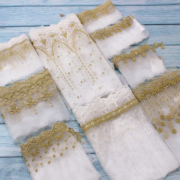 ribbon gold lace trim 10 yard gauze tulle mesh embroidery tapes fabric dress clothing sewing materials 7.5-21cm wide m4f75, Pink;blue
ribbon gold lace trim 10 yard gauze tulle mesh embroidery tapes fabric dress clothing sewing materials 7.5-21cm wide m4f75, Pink;blue