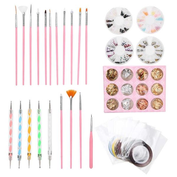 nail art kits manicure set dotting pen rhinestones decoration brush tin foil paper tool
nail art kits manicure set dotting pen rhinestones decoration brush tin foil paper tool