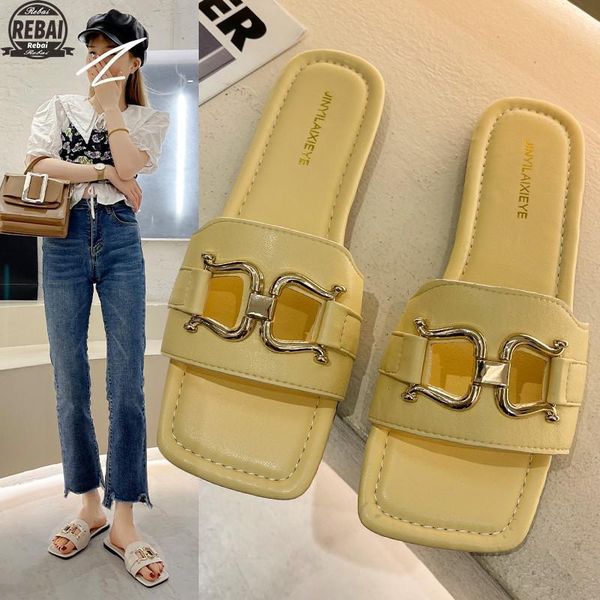 slippers summer 2021 women's outdoor flip-flops fashion square toe flat open casual party beach women, Black
slippers summer 2021 women's outdoor flip-flops fashion square toe flat open casual party beach women, Black