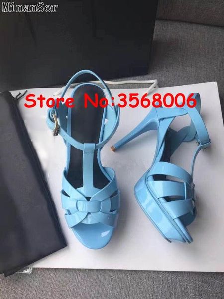 zapatos de mujer patent leather gladiator brand style lady high heels shoes classic stiletto pumps celebrity women sandals, Black
zapatos de mujer patent leather gladiator brand style lady high heels shoes classic stiletto pumps celebrity women sandals, Black