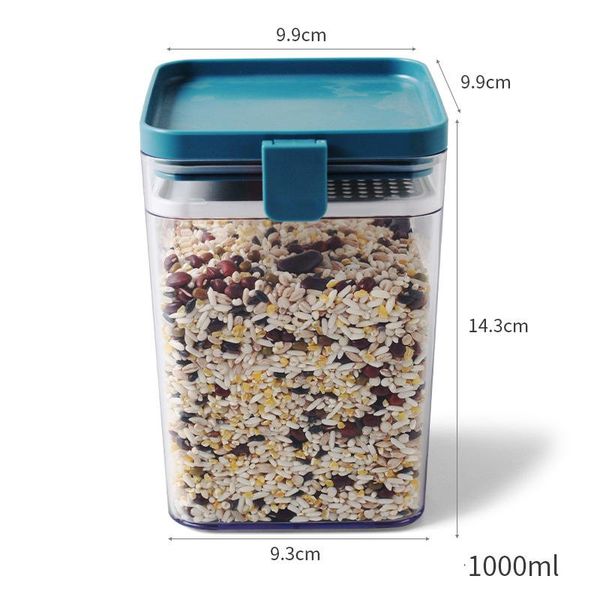 1pcs plastic container sealing storage canister with lid cereal containers flour tank for kitchen 500/1000/1600ml ej bottles & jars
1pcs plastic container sealing storage canister with lid cereal containers flour tank for kitchen 500/1000/1600ml ej bottles & jars