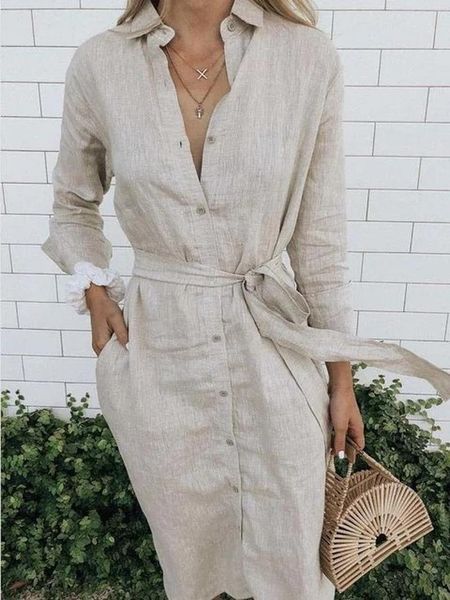 casual dresses women plus size 5xl green white black linen dress sashes long sleeve button up shirt nice robe chemise femme, Black;gray
casual dresses women plus size 5xl green white black linen dress sashes long sleeve button up shirt nice robe chemise femme, Black;gray