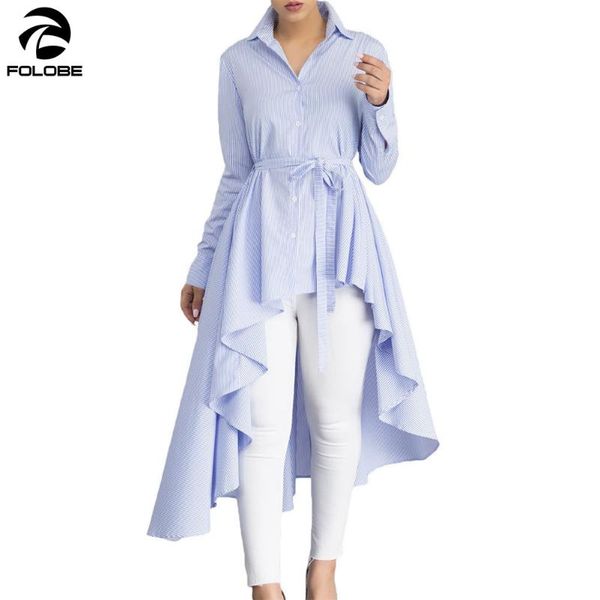 women's blouses & shirts folobe stripe blouse shirt women fashion blusas office ladies autumn long sleeve lapel high low belted tunic t, White
women's blouses & shirts folobe stripe blouse shirt women fashion blusas office ladies autumn long sleeve lapel high low belted tunic t, White