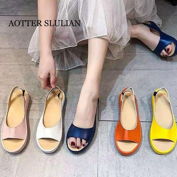 women flat platform sandals orthopedic open toes soft leather summer rome slip-on breathable footwear retro comfy shoes, Black
women flat platform sandals orthopedic open toes soft leather summer rome slip-on breathable footwear retro comfy shoes, Black