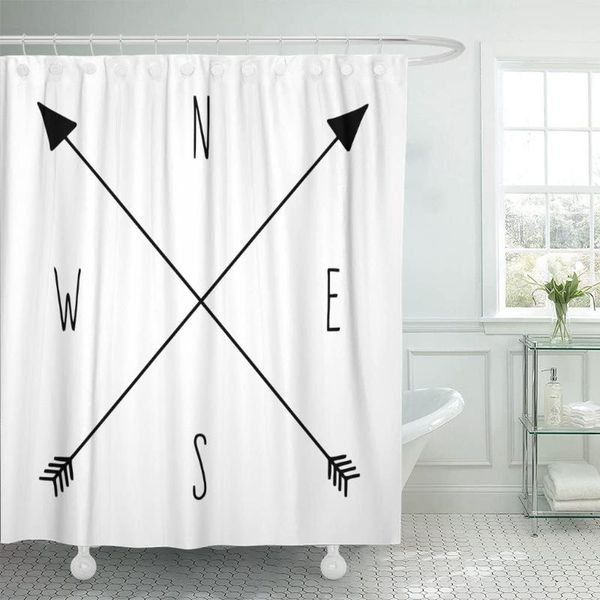 accrocn waterproof shower curtain compass and arrows n - s e w 60x72 inches decorative bathroom odorless eco friendly curtains
accrocn waterproof shower curtain compass and arrows n - s e w 60x72 inches decorative bathroom odorless eco friendly curtains