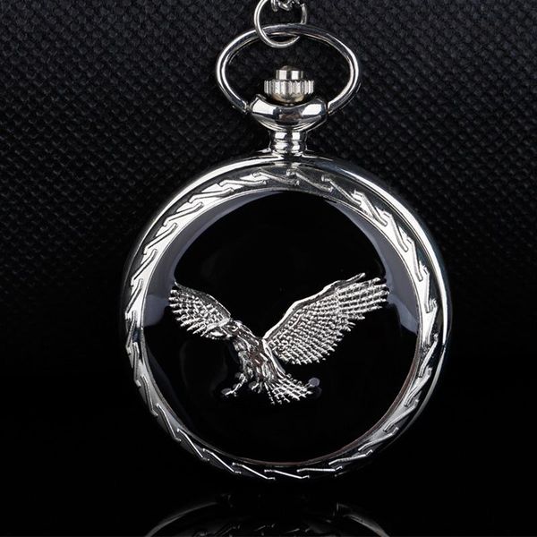 pocket watches eagle design quartz watch with chain luxury pendant hundred matching necklace practical clock men women, Slivery;golden
pocket watches eagle design quartz watch with chain luxury pendant hundred matching necklace practical clock men women, Slivery;golden