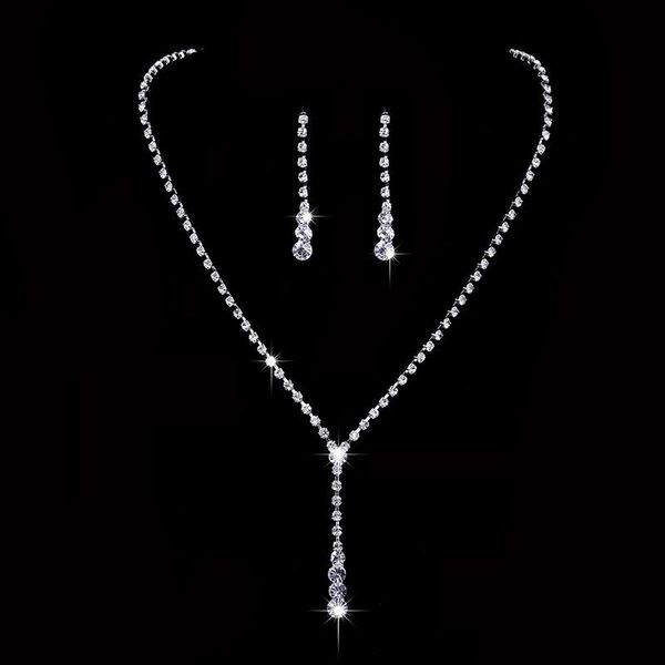 earrings & necklace fashion set women silver color jewelry bridal wedding accessories xh
earrings & necklace fashion set women silver color jewelry bridal wedding accessories xh