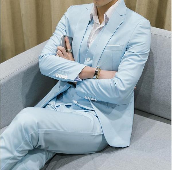 men's suits & blazers jacket+pant+vest new arrival slim fit pure color suit fashion leisure wedding for men costume homme tuxedo, White;black
men's suits & blazers jacket+pant+vest new arrival slim fit pure color suit fashion leisure wedding for men costume homme tuxedo, White;black