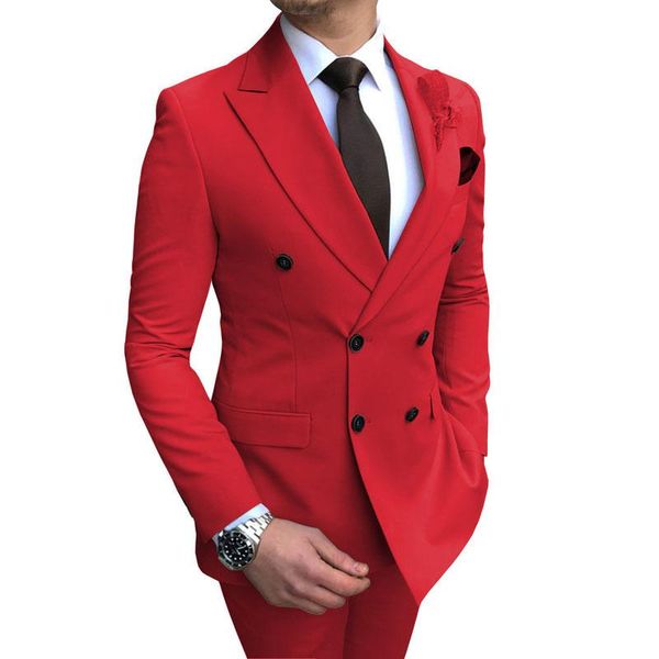 men's suits & blazers slim men suit double breasted groom dress for wedding fashion style tuxedo male blazer formal elegant 2 pcs jacke, White;black
men's suits & blazers slim men suit double breasted groom dress for wedding fashion style tuxedo male blazer formal elegant 2 pcs jacke, White;black
