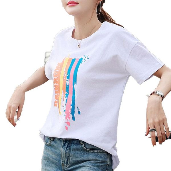 women's t-shirt volocean 2021 summer woman t shirt cotton t-shirts for women female short sleeve letter tee o-neck plus size, White
women's t-shirt volocean 2021 summer woman t shirt cotton t-shirts for women female short sleeve letter tee o-neck plus size, White