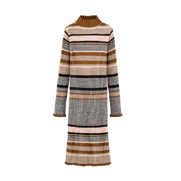 autumn winter turtleneck sweater dress women style slimlong knit women's colorful stripe runway dresses casual, Black;gray
autumn winter turtleneck sweater dress women style slimlong knit women's colorful stripe runway dresses casual, Black;gray