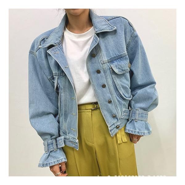 women's jackets autumn women chic denim casual feminine bf style brief cowboy office lady all-match fresh loose coat large size, Black;brown
women's jackets autumn women chic denim casual feminine bf style brief cowboy office lady all-match fresh loose coat large size, Black;brown