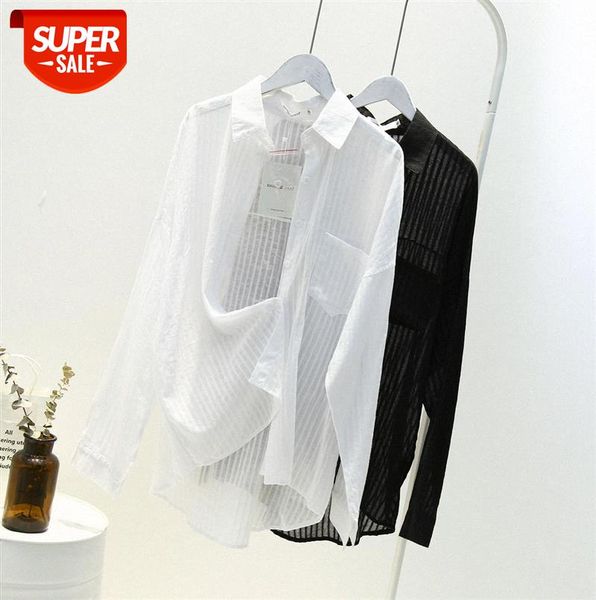 6016 ou fan women's dongdaemun korean style loose mid-length sunscreen striped shirt women #wu05, Black;gray
6016 ou fan women's dongdaemun korean style loose mid-length sunscreen striped shirt women #wu05, Black;gray