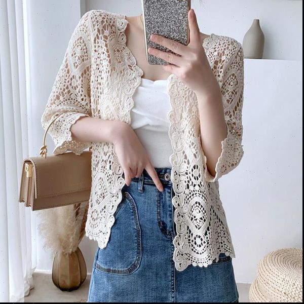 korean slim vintage womens shirts hollow out follower knitted lace cardigan beige white shirt ladies crop
korean slim vintage womens shirts hollow out follower knitted lace cardigan beige white shirt ladies crop