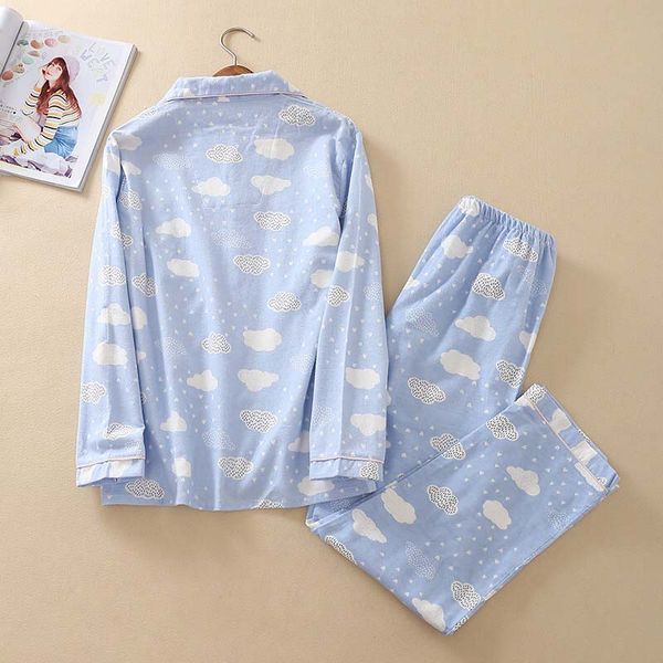 full cotton ladies pajamas set simple style cartoon cloud printed 2021 autumn and spring 2pcs sleepwear homewear casual wear, Black;red
full cotton ladies pajamas set simple style cartoon cloud printed 2021 autumn and spring 2pcs sleepwear homewear casual wear, Black;red