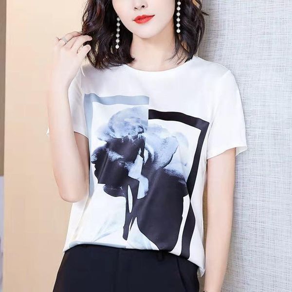 women's t-shirt summer 2021 oversized 4xl slim femme fashion 3d print o-neck short sleeve t-shirts all-match ropa mujer, White
women's t-shirt summer 2021 oversized 4xl slim femme fashion 3d print o-neck short sleeve t-shirts all-match ropa mujer, White