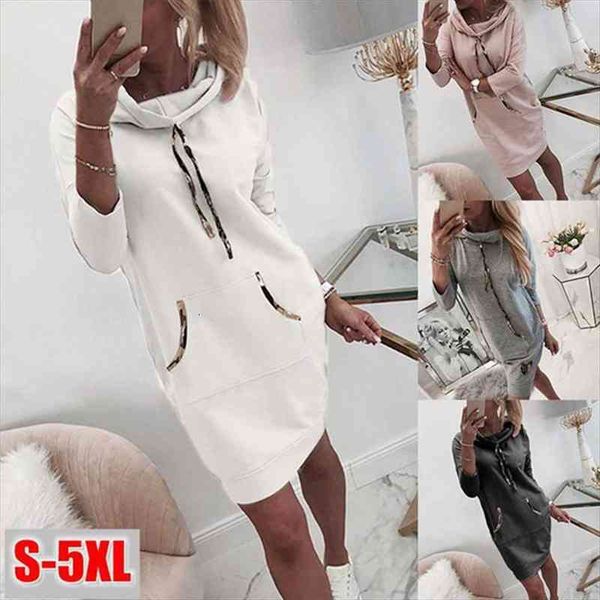autumn winter fashion women dress long sleeve hoodies slim casual hooded femme plus size pullover clothing vestidos, Black;gray
autumn winter fashion women dress long sleeve hoodies slim casual hooded femme plus size pullover clothing vestidos, Black;gray