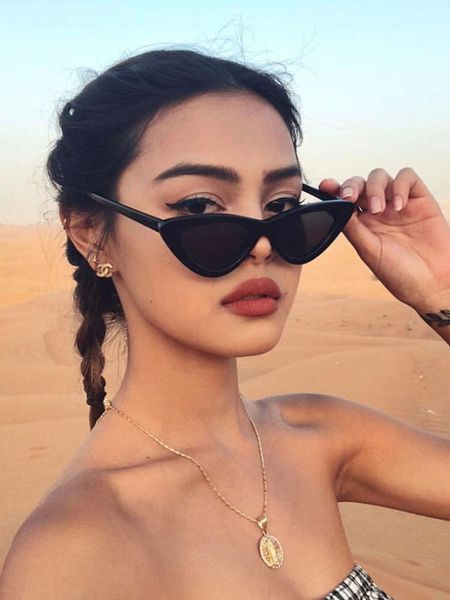 triangle cat's eye women's korean version chaodi girl sunglasses net red street hip hop, White;black
triangle cat's eye women's korean version chaodi girl sunglasses net red street hip hop, White;black
